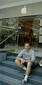 Me, outside the Apple Store in Nashville